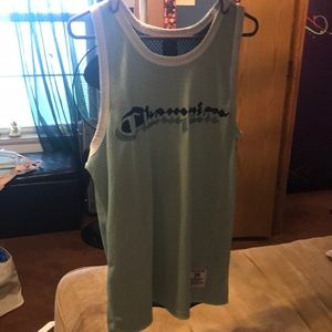 Pastel blue champion jersey tank top